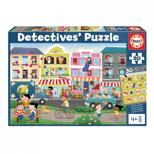 50 CIUDAD PUZZLES DETECTIVES 18894 EDUCA