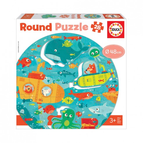 28 UNDER THE SEA ROUND PUZZLE 18907...