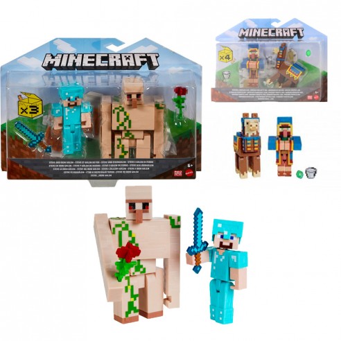 ASSORTED FIGURE 2 PACK OF 2 MINECRAFT...