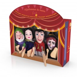 SET OF 4 SNOW WHITE PUPPETS...