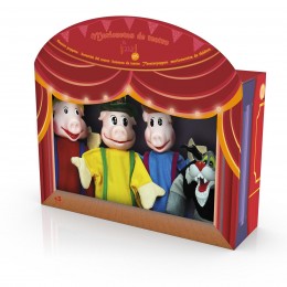 SET OF 4 PUPPETS THE 3...
