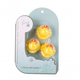 SET OF 3 STUDDED YELLOW DUCKS