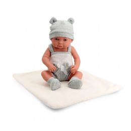 BABY 40CM GRAY KNIT SET...