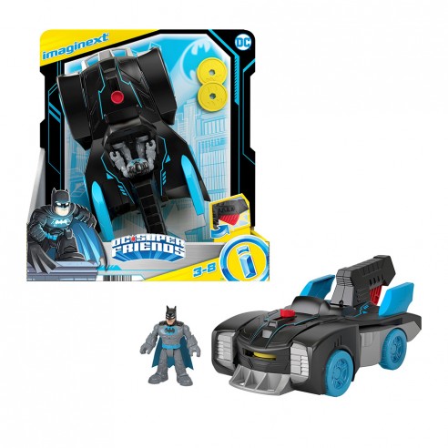 BATMÓVIL DC TRANSFORMABLE CON BATMAN...