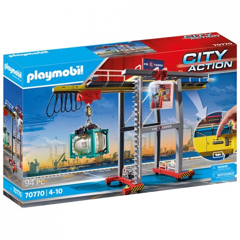 CRANE WITH CONTAINERS 70770 PLAYMOBIL