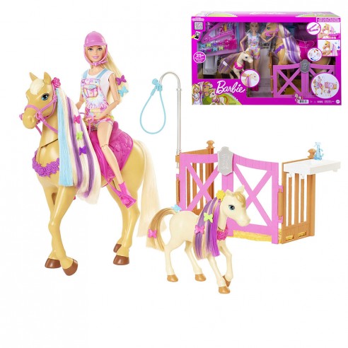 BARBIE DOLL WITH HORSE AND PONY GXV77...