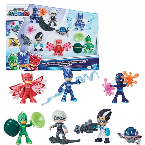 PJ MASKS DELUXE PACK 6 HEROES Y...