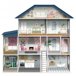 DOLL HOUSE WOODEN FLOORS 4...