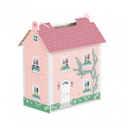 WOODEN PORTABLE DOLLS HOUSE 2
