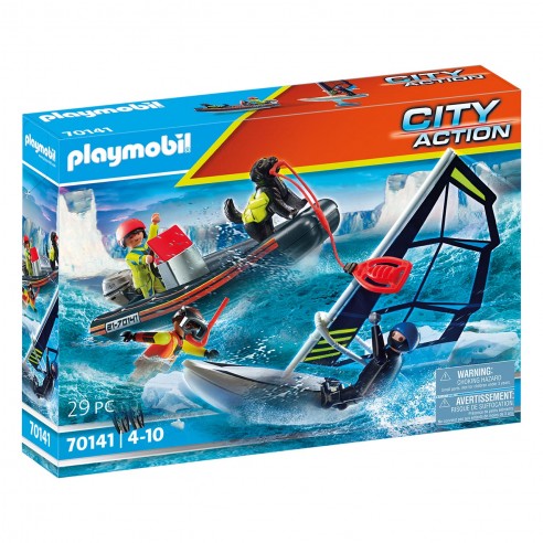 POLAR RESCUE WITH BOAT 70141 PLAYMOBIL