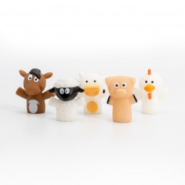 FARM BATHROOM PUPPETS SET... 2
