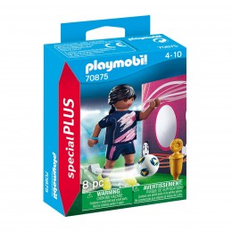 FOOTBALL PLAYER WITH GOAL...