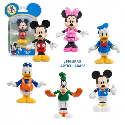 ASSORTED ARTICULATED FIGURES MICKEY...