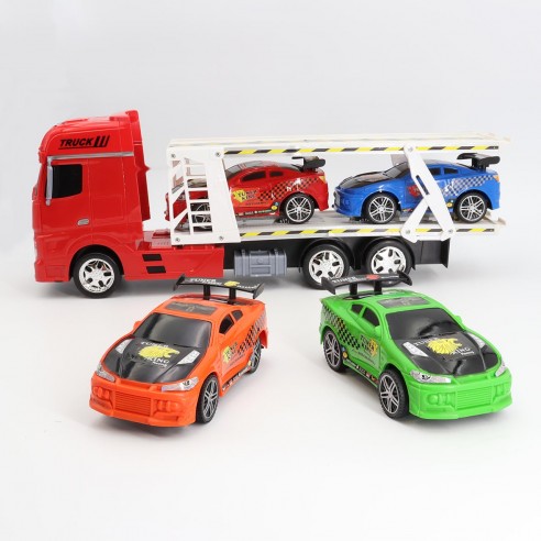 Camión De Carreras Héroes De Ciudad 1:24 TACHAN De JINJIA, Vehículo De Juguete Resistente Para Niños Y Niñas, Regalo Divertido Para Pequeños Pilotos