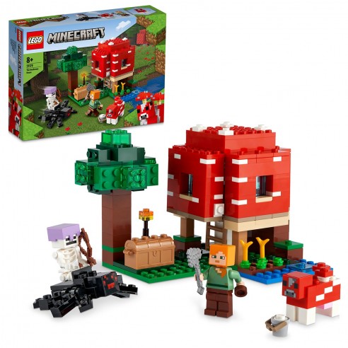 THE MUSHROOM-HOUSE LEGO MINECRAFT...