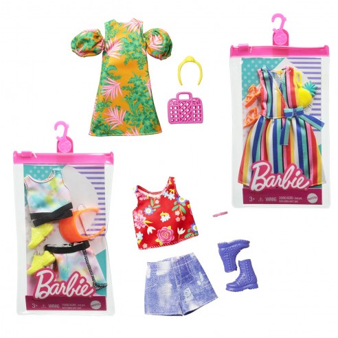 BARBIE FASHION COMP LOOKS ROUPAS - GWD96 - MATTEL –