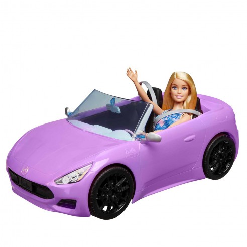 Doll and her convertible