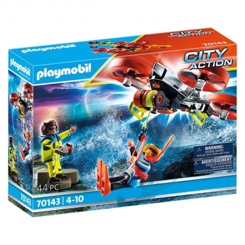 DIVER WITH RESCUE DRONE 70143 PLAYMOBIL