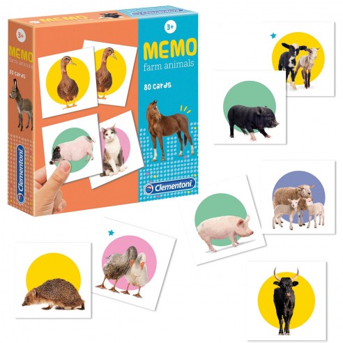 FARM ANIMALS MEMO 18076 CLEMENTONI