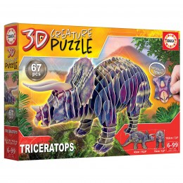 TRICERATOPS 3D CREATURE...
