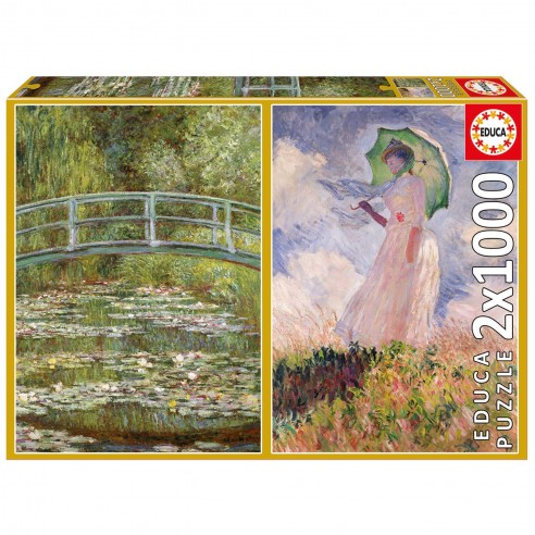 PUZZLES 2X1000 MONET 19270 EDUCA