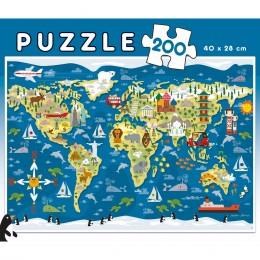 PUZZLE 200 WORLD MAP 19292... 2